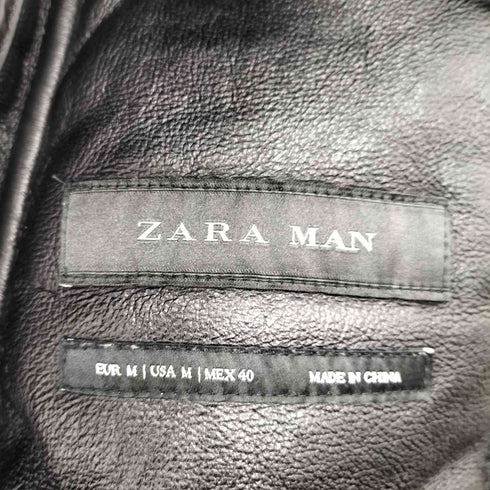 ザラマン ZARA MAN 裏地ボア フェイクレザージャケット メンズ JPN:M